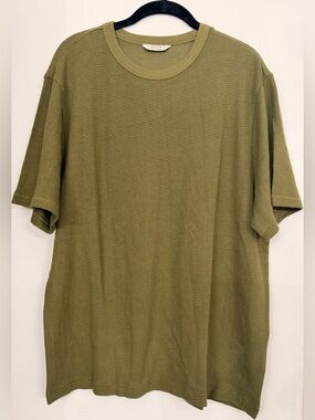 AYR Open Knit Short Sleeve Green Size Large